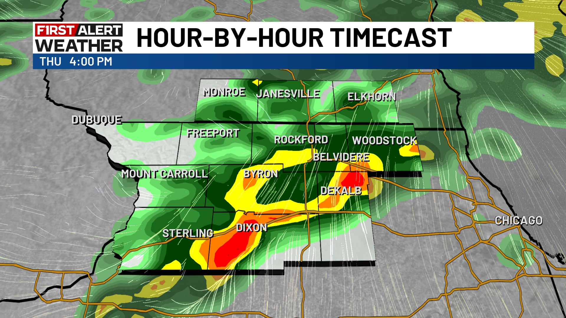 Cold front brings rain and wind, then significant cool down