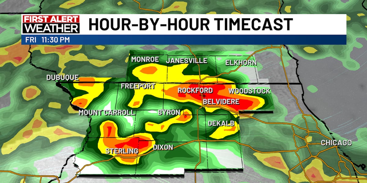 Widespread soaking rain expected Friday through Saturday across the stateline