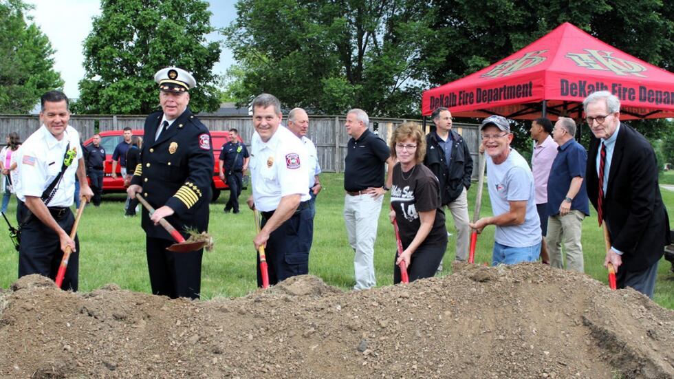 The City of DeKalb and DeKalb Fire Department break ground at fourth fire station