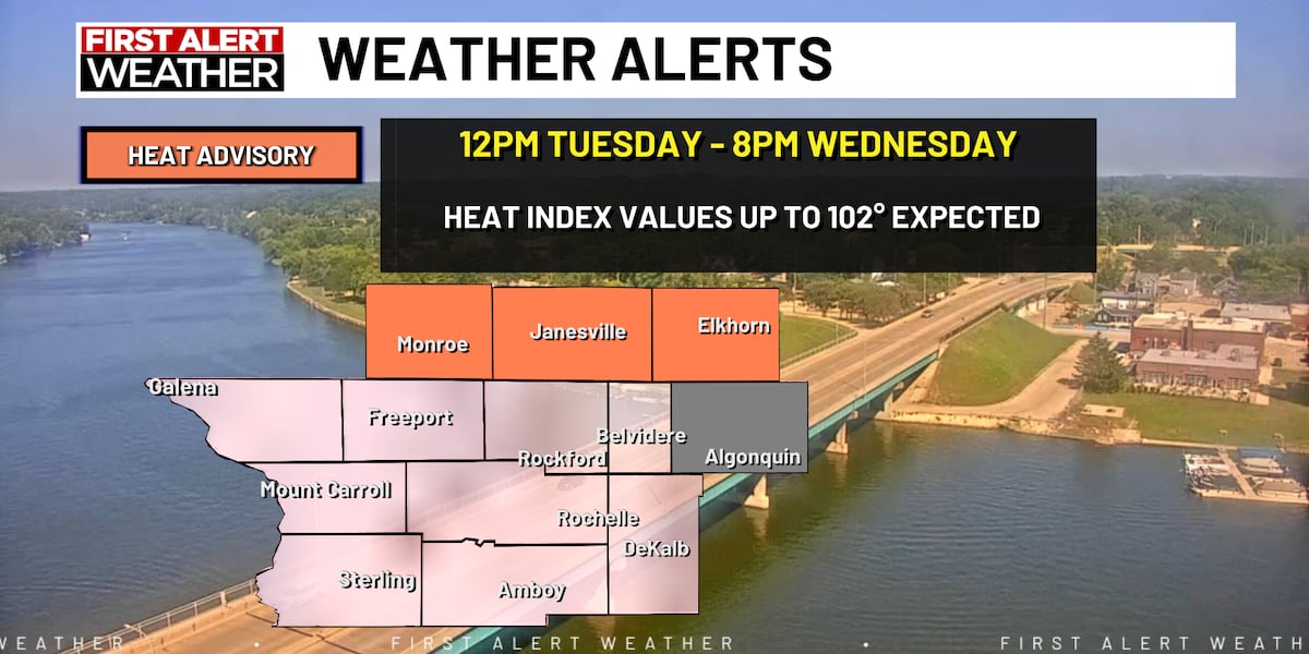 Sunny and hot with a heat index this afternoon around 100 Sunny and hot with a heat index this afternoon around 100