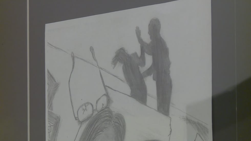 An illustration depicting domestic violence.