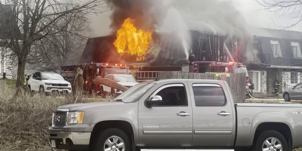 Local departments respond to fire at apartment building in Beloit, Wisconsin Local departments respond to fire at apartment building in Beloit, Wisconsin