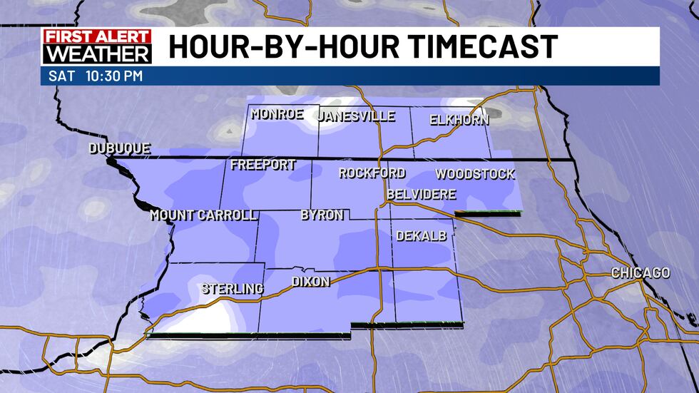 It will start to lighten up later this evening