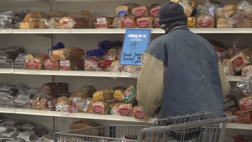 Neighbors shop for groceries.