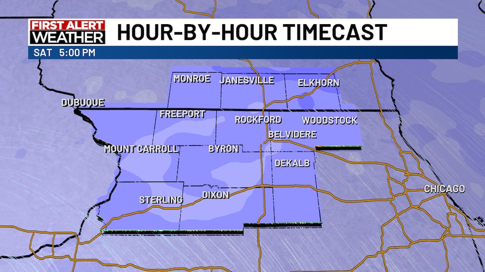 Snow is starting to pick up across the region