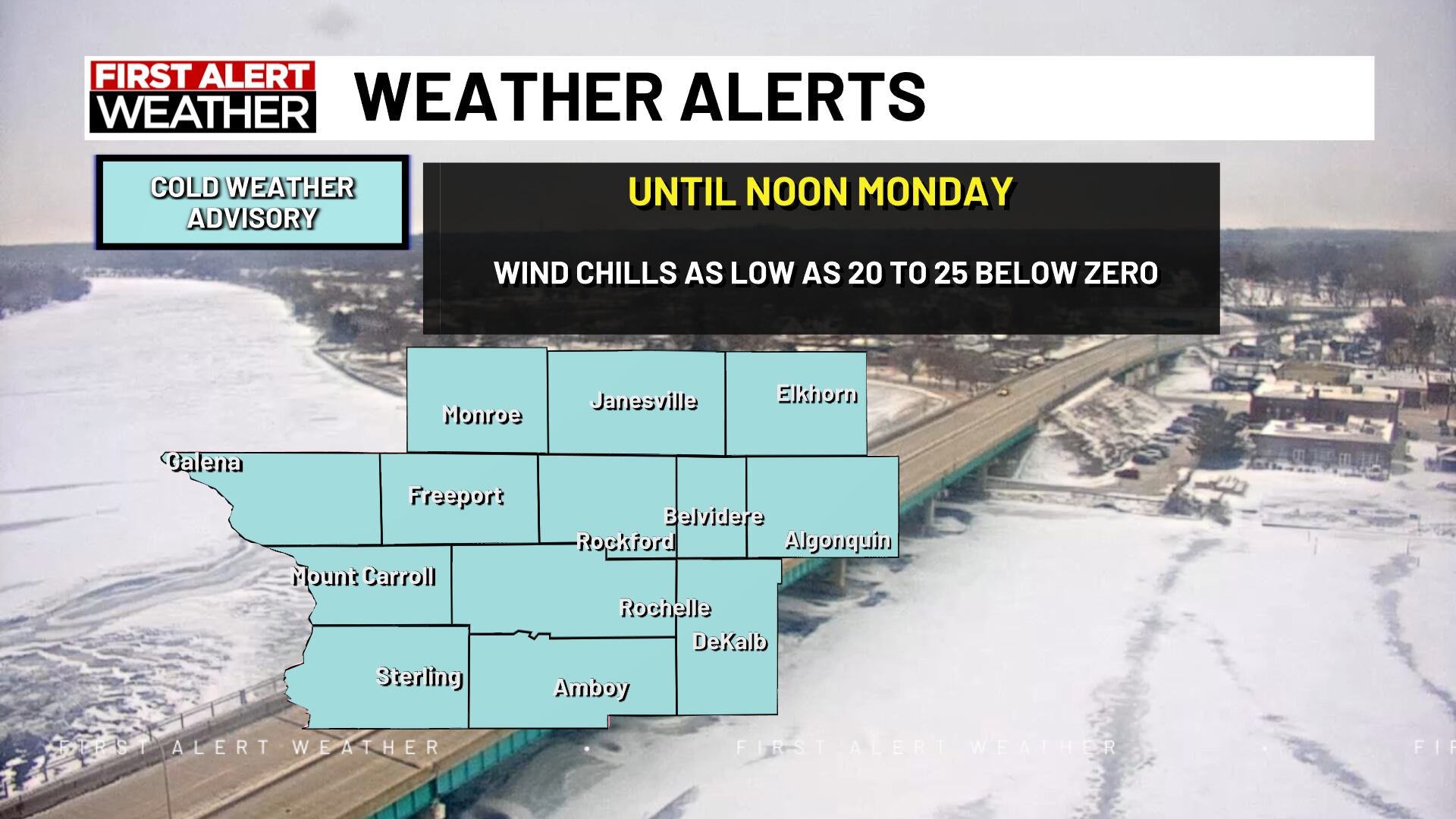 FIRST ALERT ACTION DAY : Dangerous wind chills expected to start our week