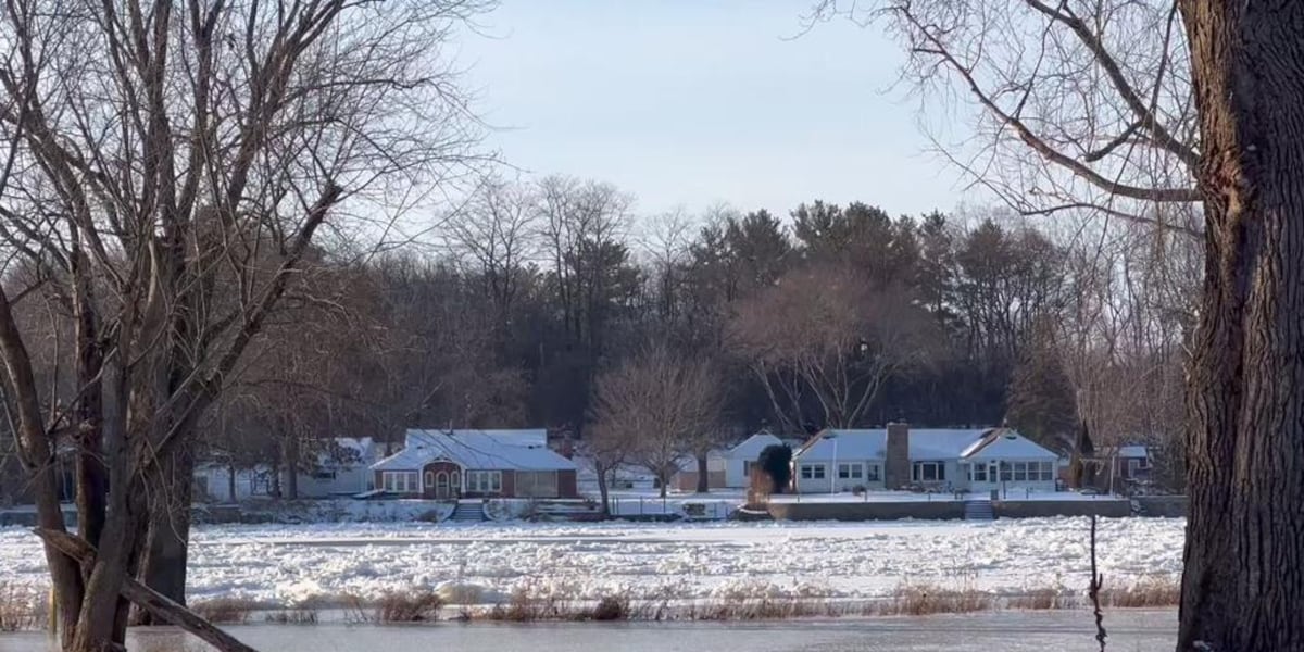 Ice jams can cause area rivers to flood quickly