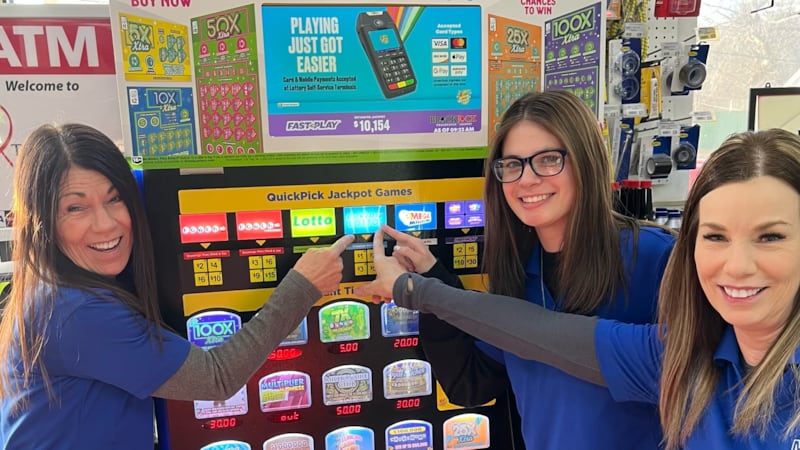 Employees, Josie (left), Heather and Kathy, at Chemung Country Store in Harvard, Illinois are...
