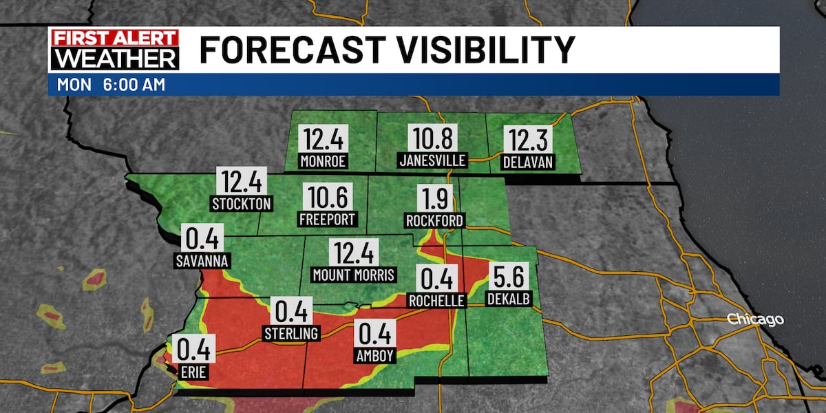 Clear and cool night ahead with a few areas of patchy fog possible