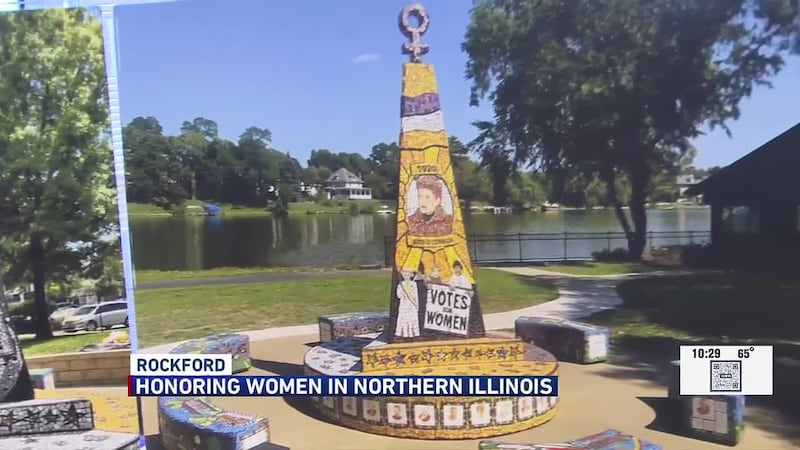 Rockford Ladies folk’s Suffrage Plaza welcomes contemporary artwork for Ladies folk’s History Month