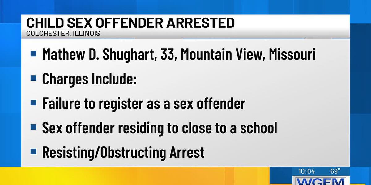 Colchester Police arrest registered sex offender Colchester Police arrest registered sex offender