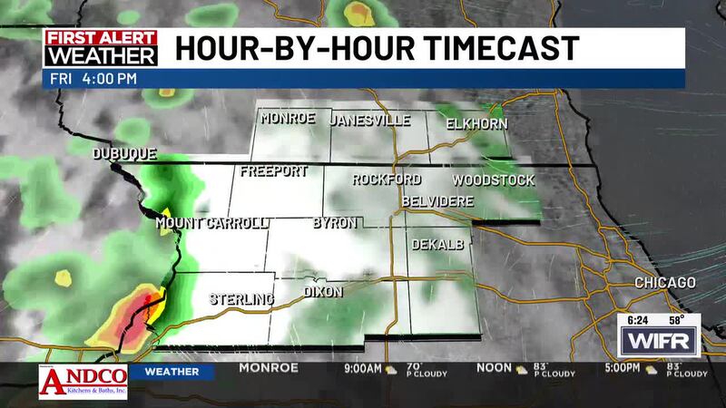 Mid to upper 80's today and mostly sunny