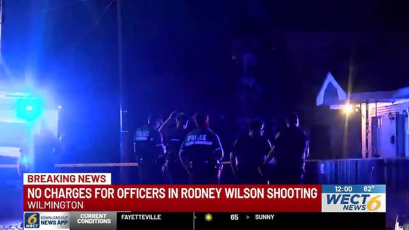 No criminal charges will be filed against the five officers involved in an August Wilmington...